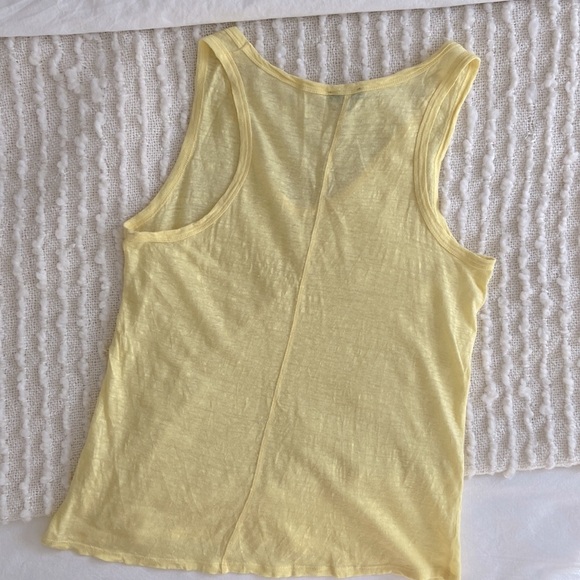 Dynamite Linen Blend V-Neck Racer Tank 💛 | Size M - Picture 3 of 5